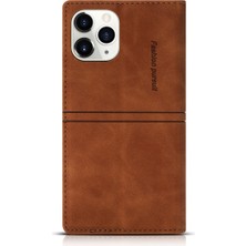 Lnobern Retro Buzlu Cüzdan Cep Telefonu Kickstand Kılıfı iPhone 11 Pro (5,8 Inç) ile Uyumlu (Yurt Dışından)