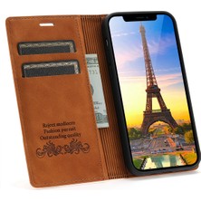 Lnobern Retro Buzlu Cüzdan Cep Telefonu Kickstand Kılıfı iPhone 11 Pro (5,8 Inç) ile Uyumlu (Yurt Dışından)