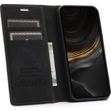 Lnobern Retro Buzlu Cüzdan Cep Telefonu Kickstand Kılıfı iPhone Xs Max ile Uyumlu (Yurt Dışından)