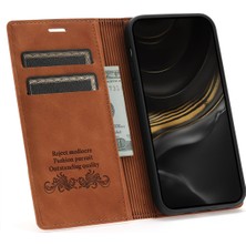 Lnobern Retro Buzlu Cüzdan Cep Telefonu Kickstand Kılıfı iPhone Xs Max ile Uyumlu (Yurt Dışından)