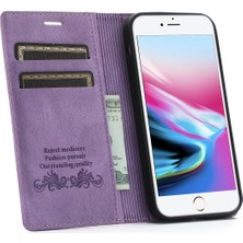 Lnobern Retro Buzlu Cüzdan Cep Telefonu Kickstand Kılıfı iPhone Se 2-Se 2020 /  iPhone 8-7 ile Uyumlu (Yurt Dışından)