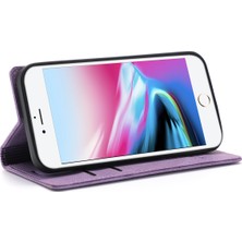 Lnobern Retro Buzlu Cüzdan Cep Telefonu Kickstand Kılıfı iPhone Se 2-Se 2020 /  iPhone 8-7 ile Uyumlu (Yurt Dışından)