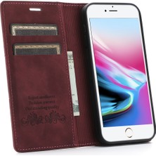 Lnobern Retro Buzlu Cüzdan Cep Telefonu Kickstand Kılıfı iPhone Se 2-Se 2020 /  iPhone 8-7 ile Uyumlu (Yurt Dışından)