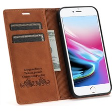 Lnobern Retro Buzlu Cüzdan Cep Telefonu Kickstand Kılıfı iPhone Se 2-Se 2020 /  iPhone 8-7 ile Uyumlu (Yurt Dışından)