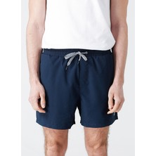 Quiksilver Normal Kalıp Cepli Lastikli Bel Baskılı Mavi Erkek Şort Mayo