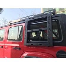 Bimbo Jeep Wrangler Rubicon Jl Arka Çam Çerçevesi + Tavan Sepeti Seti