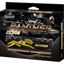 Apacer AH4U16G32C28Y7GAA-2 Panther Black-Gold 16GB (2X8GB Kit) 3200MHZ Ddr4