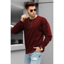 Madmext Bordo Erkek Sweatshirt 4782