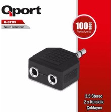 Qport Q-Str5 3,5mm Stereo 2*kulaklık Çevirici Adaptör