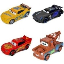 YM Toys  Jackson Storm Şimşek Mcqueen Mater Metal Arabalar 4 Lü Set