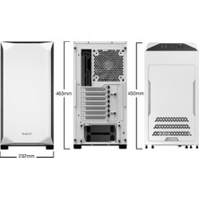 Be Quiet! Pure Base BG035 500 Micro ATX Bilgisayar Kasası Beyaz