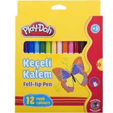 Play-Doh Keçeli Kalem Karton Kutu 5 mm 12 Renk PLAY-KE007