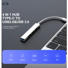 Havit HB41 Type-C Hub 4 Port USB 3.0 Çoklayıcı Dönüştürücü - 5gbps