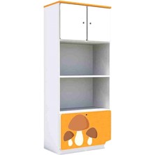 Woody Life Anaokulu Kreş Çocuk Odası 2 Kapaklı 2 Çekmeceli Çocuk Dolap Sonbahar Temalı