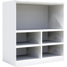 Woody Life 5 Raflı Çocuk Odası Anaokulu Kreş Dolap Sirk Temalı