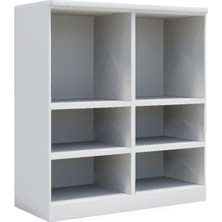 Woody Life 6 Raflı Çocuk Odası Anaokulu Kreş Dolap Meslek Temalı