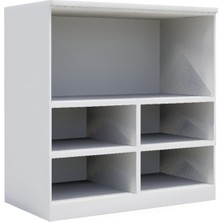 Woody Life 5 Raflı Çocuk Odası Anaokulu Kreş Dolap Çiftlik Temalı