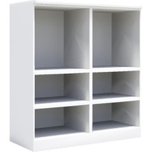 Woody Life 6 Raflı Çocuk Odası Anaokulu Kreş Dolap Kış Temalı