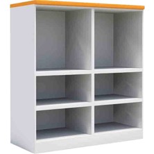 Woody Life 6 Raflı Çocuk Odası Anaokulu Kreş Dolap Sonbahar Temalı