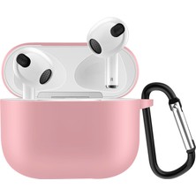 Airpods 3 2021( Airpods 3. Nesil) Kılıf Silikon Kılıf - Pembe