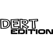 Stickrmarket | Dert Edition | Araba Laptop Duvar Folyo Sticker 15 x 4,5 cm