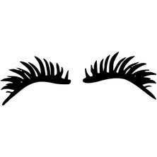 Stickrmarket | Kirpik | Araba Laptop Duvar Folyo Sticker 15 x 6 cm