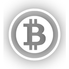 Stickrmarket | Bitcoin | Araba Laptop Duvar Folyo Sticker 10 x 10 cm