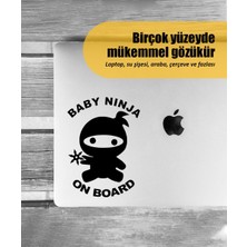 Stickrmarket | Baby Ninja On Board | Araba Laptop Duvar Folyo Sticker 10 x 13 cm