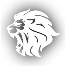 Stickrmarket | Kükreyen Aslan | Araba Laptop Duvar Folyo Sticker 10 x 10 cm