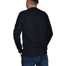 Naykı Erkek Sıfır Yaka Sweat Yaprak Desenli BGL-ST01705