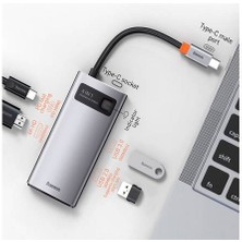 Baseus 4in1 Type-C Hub HDMI USB 2.0 USB 3.0 USB Çoğaltıcı Görüntü Aktarım Kiti Macbook Laptop Ipad