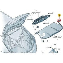 Parça Deponuz Skoda Rapid Bagaj Pandizot Askı Pimi 1 Adet