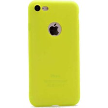 Kupa Apple iPhone 6/6s Kılıf Kamera Korumalı Ince Darbe Emici Leke Tutmaz Silikon Kapak Sarı