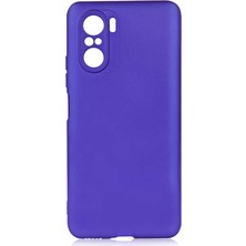 Kupa Xiaomi Mi 11i Kılıf Kamera Korumalı Ince Darbe Emici Leke Tutmaz Silikon Kapak Saks Mavi