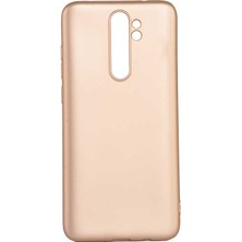 Kupa Xiaomi Redmi Note 8 Pro Kılıf Kamera Korumalı Ince Darbe Emici Leke Tutmaz Silikon Kapak Gold