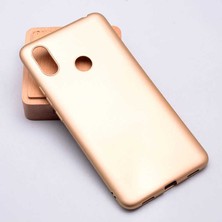 Kupa Xiaomi Mi Max 3 Kılıf Kamera Korumalı Ince Darbe Emici Leke Tutmaz Silikon Kapak Gold