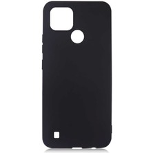 Kupa Realme C21 Kılıf Kamera Korumalı Ince Darbe Emici Leke Tutmaz Silikon Kapak Siyah