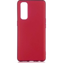 Kupa Oppo Reno 3 Pro Kılıf Kamera Korumalı Ince Darbe Emici Leke Tutmaz Silikon Kapak Mürdüm