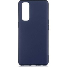 Kupa Oppo Reno 3 Pro Kılıf Kamera Korumalı Ince Darbe Emici Leke Tutmaz Silikon Kapak Lacivert