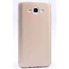 Kupa Samsung Galaxy J7 Kılıf Kamera Korumalı Ince Darbe Emici Leke Tutmaz Silikon Kapak Gold