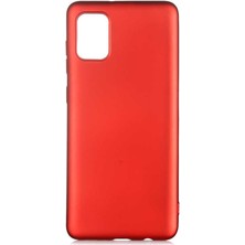 Kupa Samsung Galaxy A02S Kılıf Kamera Korumalı Ince Darbe Emici Leke Tutmaz Silikon Kapak Kırmızı