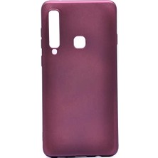Kupa Samsung Galaxy A9 2018 Kılıf Kamera Korumalı Ince Darbe Emici Leke Tutmaz Silikon Kapak Mürdüm