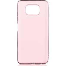 Kupa Xiaomi Poco X3 Kılıf Kamera Korumalı Ince Darbe Emici Leke Tutmaz Silikon Kapak Rose Gold