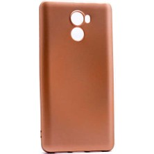 Kupa Xiaomi Redmi 4 Kılıf Kamera Korumalı Ince Darbe Emici Leke Tutmaz Silikon Kapak Gold