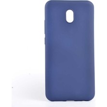 Kupa Xiaomi Redmi 8A Kılıf Kamera Korumalı Ince Darbe Emici Leke Tutmaz Silikon Kapak Lacivert
