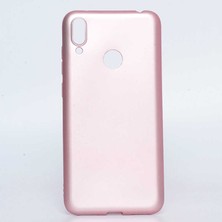 Kupa Huawei Y7 Prime 2019 Kılıf Kamera Korumalı Ince Darbe Emici Leke Tutmaz Silikon Kapak Rose Gold