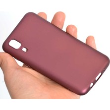 Kupa Samsung Galaxy A2 Core Kılıf Kamera Korumalı Ince Darbe Emici Leke Tutmaz Silikon Kapak Mürdüm