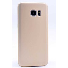 Kupa Samsung Galaxy S7 Edge Kılıf Kamera Korumalı Ince Darbe Emici Leke Tutmaz Silikon Kapak Gold