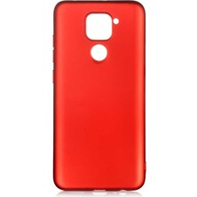 Kupa Xiaomi Redmi Note 9 Kılıf Kamera Korumalı Ince Darbe Emici Leke Tutmaz Silikon Kapak Kırmızı
