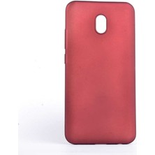Kupa Xiaomi Redmi 8A Kılıf Kamera Korumalı Ince Darbe Emici Leke Tutmaz Silikon Kapak Kırmızı